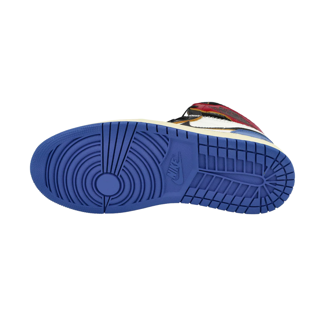 Air Jordan 1 Retro High OG SP Fragment x Union LA Varsity 'Red Sport Royal' - Image 6