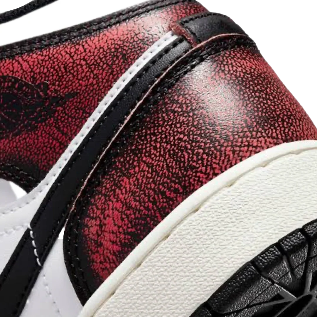 Jordan 1 Mid 'Wear-Away Chicago' (GS) - Image 7