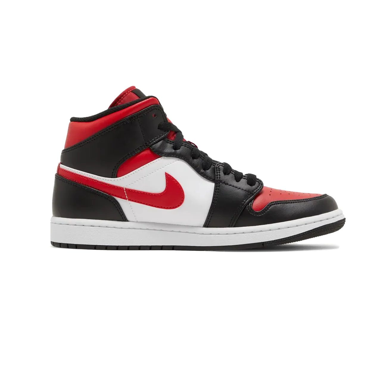 Jordan 1 Mid 'White Black Red' (2022) - Image 3