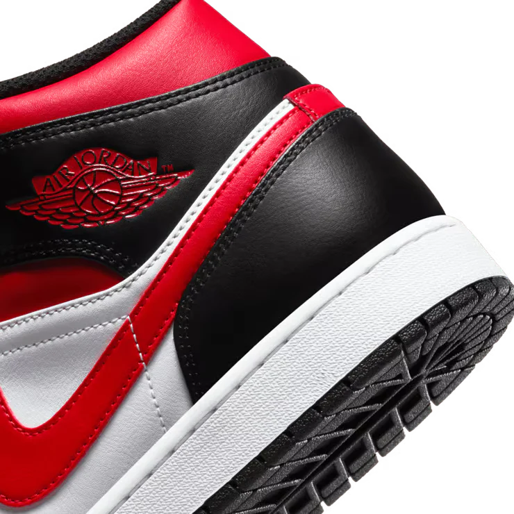Jordan 1 Mid 'White Black Red' (2022) - Image 7