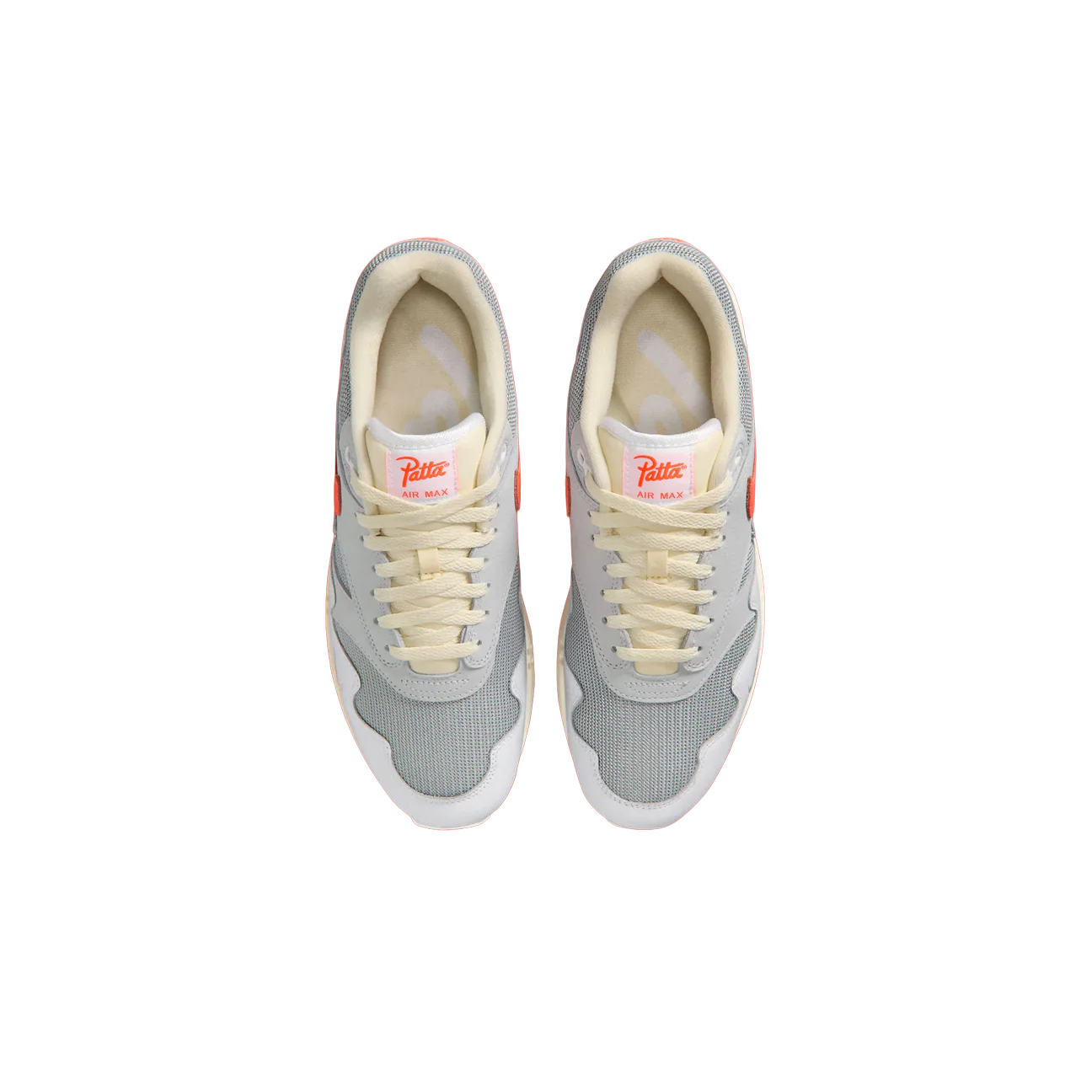 Nike Air Max 1 Patta Waves 'White Hyper Crimson' - Image 5