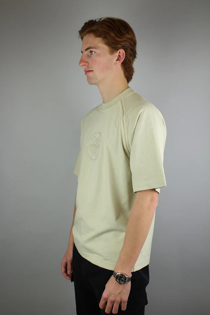 Stone Island Organic Cotton Jersey 'Beige' - Image 4